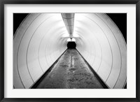 Singapore, Illuminated Pedestrian Tunnel, Paths Fine Art Print