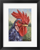 Blue Rooster Fine Art Print
