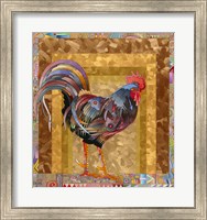 Metallic Rooster Fine Art Print