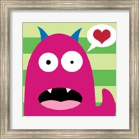 Pink Monster - Stripes Fine Art Print