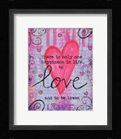 Love Framed Print