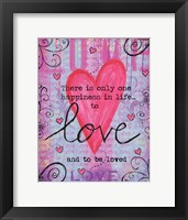 Love Framed Print
