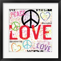 Love and Peace 1 Framed Print