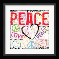 Love and Peace 2 Framed Print