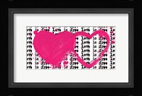 Twin Hearts Framed Print