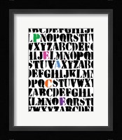 Alphabet Peace Fine Art Print