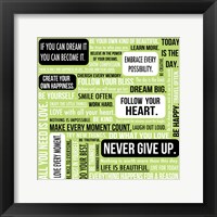Never Give Up 4 Fine Art Print