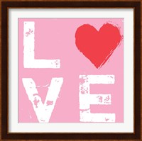 Love - Pink and Red Fine Art Print