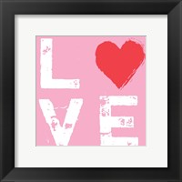 Love - Pink and Red Fine Art Print
