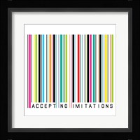 Accept No Imitations Framed Print
