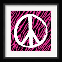 Zebra Peace Framed Print