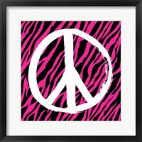 Zebra Peace Framed Print