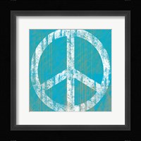 Aqua Peace Framed Print