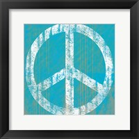 Aqua Peace Framed Print