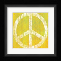 Yellow Peace Framed Print