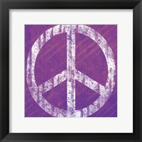 Purple Peace Framed Print