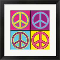Peace - Colorful Framed Print