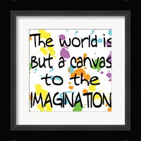The World Is But A Canvas Framed Print