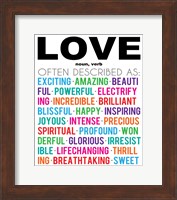 Love Definition Fine Art Print