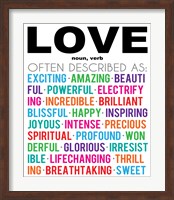 Love Definition Fine Art Print