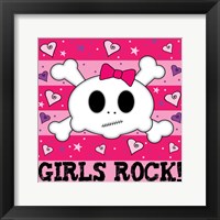Girls Rock- Skull Fine Art Print
