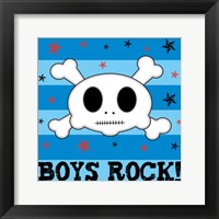 Boys Rock Framed Print
