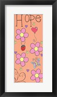 Hope Panel - Orange Framed Print