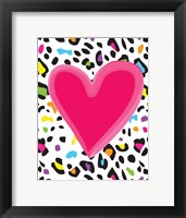Leopard Heart 2 Framed Print