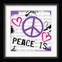 Peace Is Framed Print