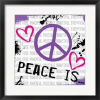 Peace Is Framed Print