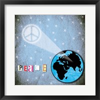 Peace Earth Framed Print