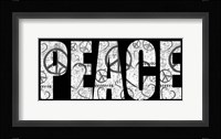 Peace Graffiti Framed Print