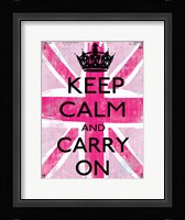 Keep Calm And Carry On 2 Framed Print