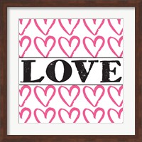 Love - Pink Sharpie Fine Art Print