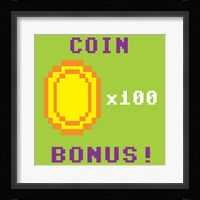 Coin Bonus Framed Print