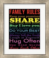 Family Rules 2 Fine Art Print
