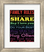 Family Rules 2 Fine Art Print