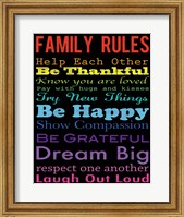 Family Rules 4 Fine Art Print