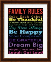 Family Rules 4 Fine Art Print