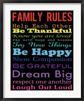 Family Rules 4 Fine Art Print