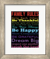 Family Rules 4 Fine Art Print