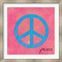 Peace Blue and Pink Fine Art Print