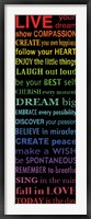 Live Your Dream 1 Framed Print