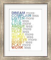 Rules to Live By 1 Fine Art Print