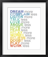 Rules to Live By 1 Fine Art Print