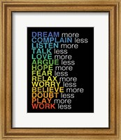 Rules to Live By 2 Fine Art Print