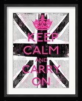 Keep Calm And Carry On 3 Framed Print