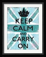 Keep Calm And Carry On 4 Framed Print