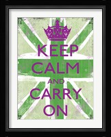 Keep Calm And Carry On 5 Framed Print