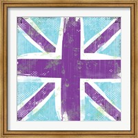 Union Jack Purple and Blue Fine Art Print